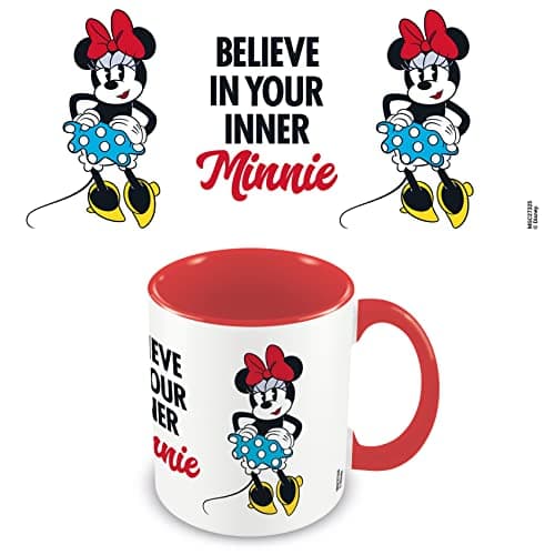 Image of Pyramid International Disney Minnie Mouse Mug (Believe Design) 11oz Ceramic Mug - Official Merchandise, Red