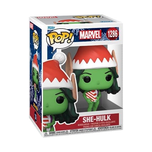 Image of Funko POP! Marvel: Holiday - She-Hulk - Collectable Vinyl Figure - Gift Idea - Official Merchandise - Toys for Kids & Adults - Movies Fans - Model Figure for Collectors and Display