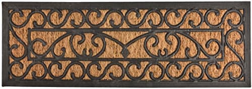 Image of Esschert's Design RB168 Rubber Doormat and Coir, black/brown,75_x_25_cm