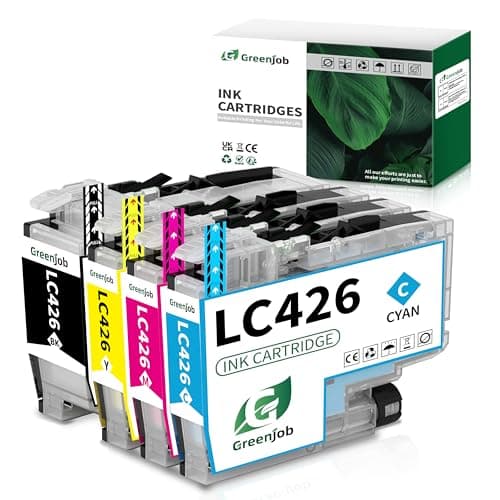 Image of Greenjob LC426 Ink Cartridges Replacement for Brother LC-426 LC-426XL LC-426XLVAL Ink Cartridges Multipack Compatible with Brother MFC-J4335DW MFC-J4340DW MFC-J4535DW MFC-J4540DW Printer (4-Pack)