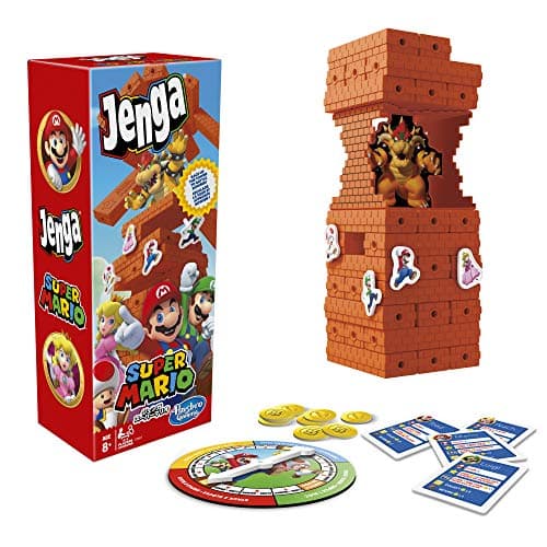 Image of Hasbro Games Jenga: Super Mario Edition Game, Block Stacking Tower Game for Super Mario Fans, Ages 8 and Up