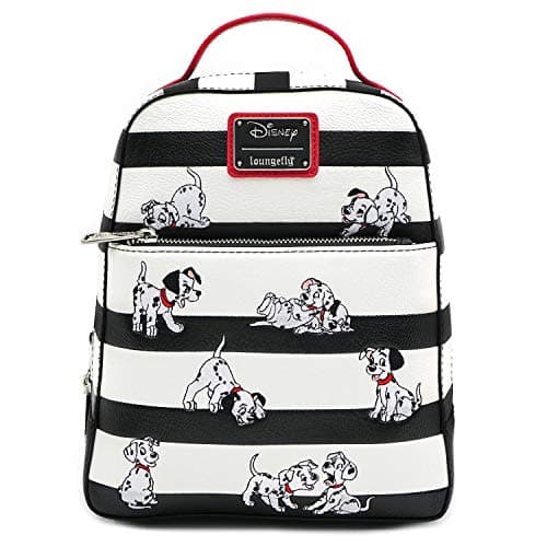 Image of Loungefly WDBK0938 101 Dalmations Striped Mini Backpack