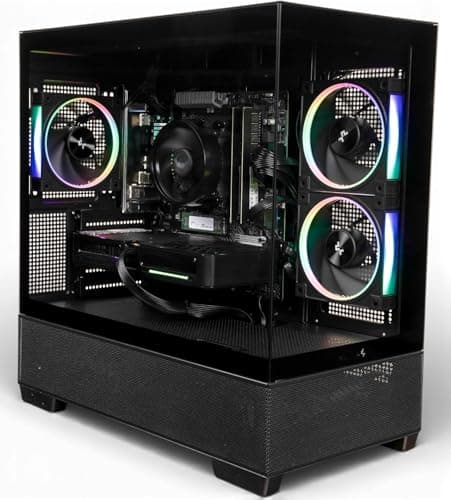 Image of ZeroLag AZ Gaming PC - AMD Ryzen 5 5500, Nvidia RTX 5060, 32GB DDR4 RAM, 1TB NVMe SSD, 80+ PSU, Wi-Fi/Bluetooth, Windows 11 Pro, DeepCool ARGB Case with USB-C