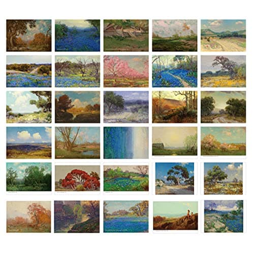 Image of HOSTEESSCHOICE Beautiful Art Postcards set of 30 American Artist Julian Onderdonk Post card variety pack Famous Painting Scenery,4 x 6 Inches
