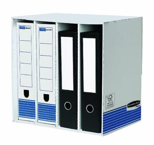 Image of Fellowes Bankers Box System File Store with FastFold (Grey - Pack of 5)
