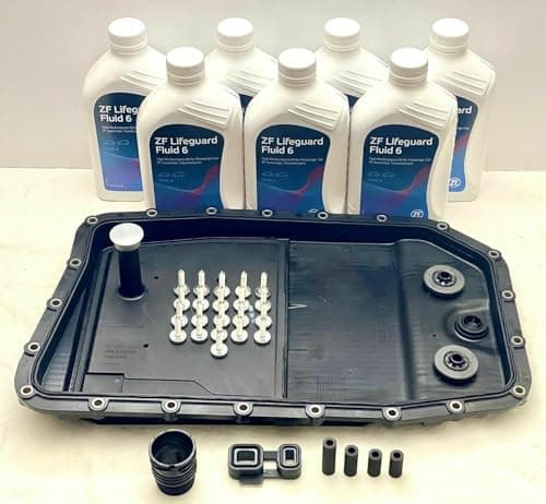 Image of GENUINE ZF BMW 6 SPEED 6HP26 6HP28 AUTOMATIC GEARBOX PAN SUMP FILTER 7L OIL TRANSMISSION SERVICE KIT