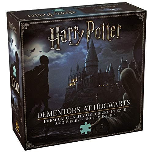 Image of The Noble Collection Harry Potter Dementors at Hogwarts 1000pc Jigsaw Puzzle - 30 × 18in (76 x 46cm) Oversized Puzzle - Harry Potter Film Set Movie Props Gifts