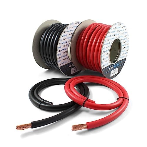 Image of Autowiring Automotive Hi-Flex 345 Amp 50mm² 1/0 AWG Battery/Starter/Inverter/Welding PVC Cable Wire (Red, 1 Metre)