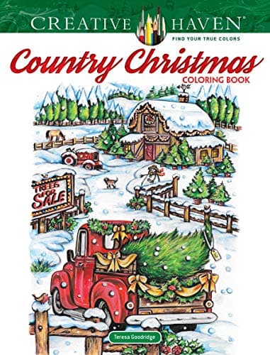Image of Creative Haven Country Christmas Coloring Book