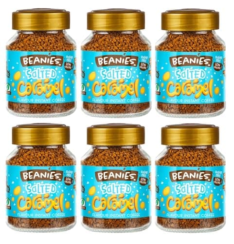 Image of Beanies Salted Caramel Flavoured Instant Coffee 50 g (Pack of 6)