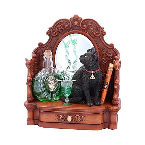 Image of Nemesis Now B4955R0 Lisa Parker Absinthe Cat and Green Fairy Figurine, 21.5cm