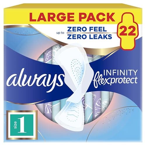 Image of Always Infinity Pads Normal (Size 1) Sanitary Towels With Wings 22pk