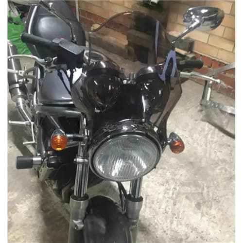 Image of Motorcycle Windscreen Windshield Windscreen Screen For Suzuki For GSX400 For GSX1400 For GSX 400 1400 1990-2006 2007 2008 Impulse Headlight Side Mounting Bracket(Smoke)