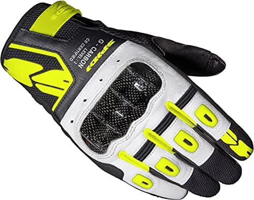Image of SPIDI GB G-CARBON CE Gloves BLK FLUO YELL LAR[C88-394]