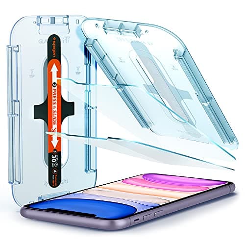 Image of Spigen EZ Fit Tempered Glass Screen Protector for iPhone 11 and iPhone XR - 2 Pack