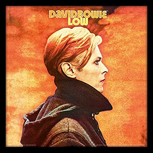 Image of David Bowie ACPPR48153 Low 12" Album Cover Framed Print, MDF, Multi-Colour, 32 x 32 x 1.5 cm