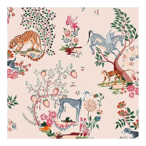 Image of Graham & Brown Cath Kidston Painted Kingdom Pink Floral Wallpaper | Paste The Wall Application | Pink Floral | Eco-Friendly