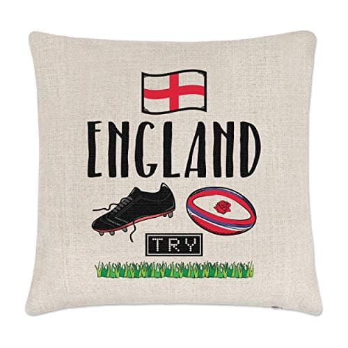 Image of Gift Base Rugby England Linen Cushion Cover
