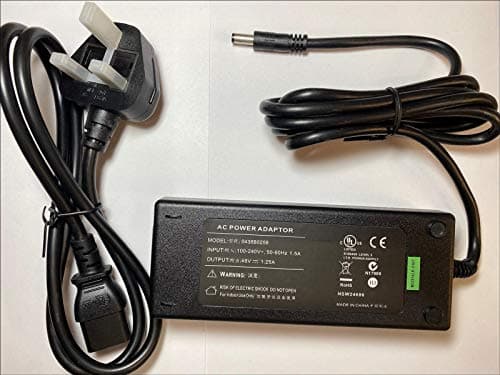 Image of Replacement for 48V AC Adaptor Power Supply for Polycom VVX 410 VoIP Phone