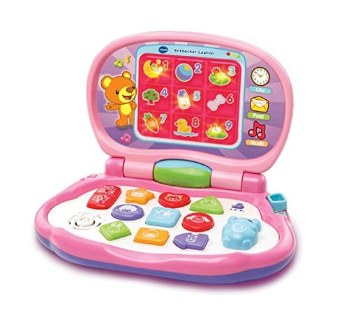Image of Vtech Baby 80-191254 Explorer Laptop Pink Baby Toy
