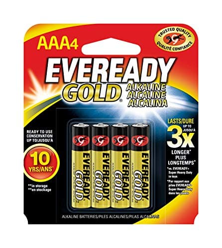 Image of Eveready Gold Alkaline AAA Batteries, 4 Pack of Triple A Batteries