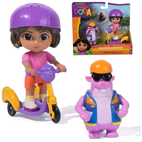 Image of DORA Adventure Pack with Squirrel Tico - Mini Playset with 2 Figures (approx. 9 cm) and an Accessory with Function, for Imaginative Play, for Children from 3 Years