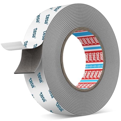 Image of Emitever 6703 Double Sided Tape Heavy Duty - 20mm x 5.5m - Acrylic Foam Strong Adhesive Temperature Resistance Waterproof, For Automotive Bonding, Mounting, Fixing, Decorating, Office, Grey