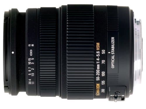 Image of Sigma 50-200mm f4-5.6 DC OS HSM Lens for Pentax Digital SLR Cameras with APS C Sensors