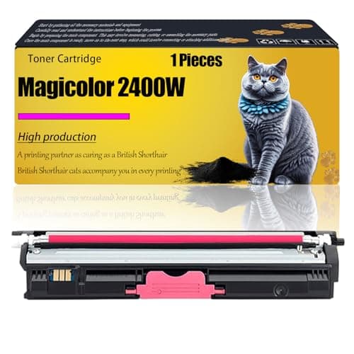 Image of WZLAD Magicolor 2400W Compatible for Konica Minolta Toner Cartridge 171-0589-004 171-0589-007 171-0589-006 171-0589-005 Magicolor 2400DL 2400W 2430 2430DL 2450 2480 2490MF 2500 Printers (Magenta)