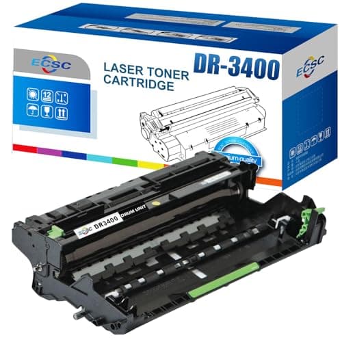 Image of ECSC Compatible DR3400 Drum Unit Replacement for Brother DCP-L5500DN DCP-L6600DW HL-L5000D HL-L5100DN HL-L5100DNT HL-L5200DW HL-L5200DWT HL-L6300DW HL-L6300DWT HL-L6400DW HL-L6400DWT (Black)