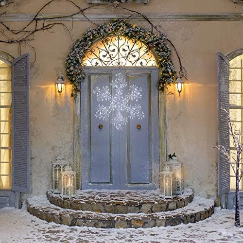 Image of The Christmas Workshop 70569 60CM Starburst Snowflake Christmas Lights / 300 Blue & White LED Lights/Indoor or Outdoor Christmas Decorations