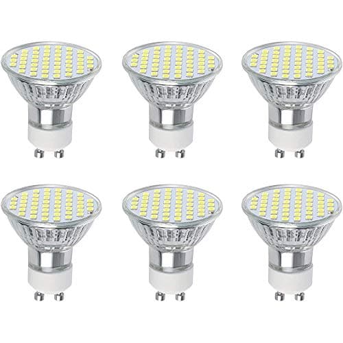 Image of Vicloon GU10 LED 3W Spot Light Equivalent 30W Halogen Bulb, 6500K Cold White, 300LM, 120° Beam Angle, Pack of 6