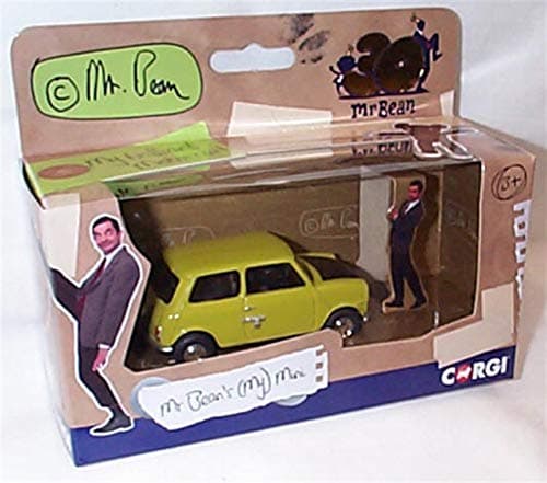 Image of Corgi classic mr bean my mini car from the tv series starring rowan atkinson 30th anniversary 1:36 scale diecast model