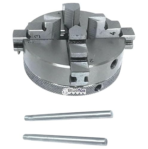 Image of 65mm 4-Jaw Lathe Chuck Thread 14 x 1 | Unimat Thread | Self-Centering Mini Chuck for CNC, Milling & Turning Machines | Hardened Jaws