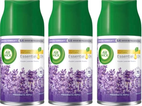 Image of Air Wick Freshmatic Max Purple Lavender Meadow Automatic Refill, 3 x 250ml