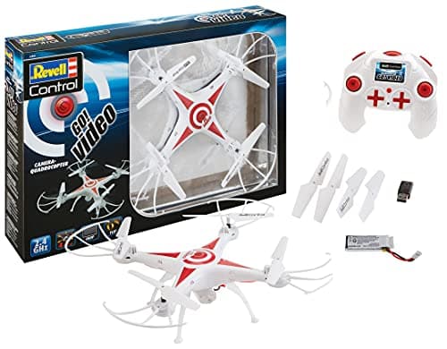 Image of Revell Control 23858 Remote Control Quacopter Go! Video With Precise 2.4 GHz Control, Speed levels, Flip Mode, Headless Mode, 6 Axis Gyro, 480P Camera, Easy To Fly, 32cm in length