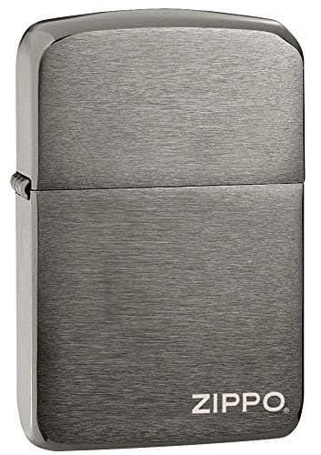 Image of Zippo - Windproof Lighter, 1941 Case, Black Ice, Logo Laser Engraving, Refillable, Reusable, Windproof Design, Gift Box, Made in the USA