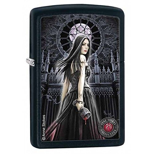 Image of Zippo "Anne Stokes Coll 5" Windproof Lighter - Black Matte