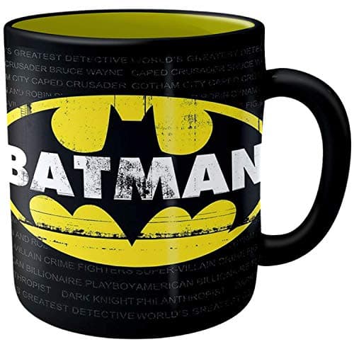 Image of DC Comics Silver Buffalo BN112934 Jumbo Ceramic Mug, 20oz Batman Grimey Logo
