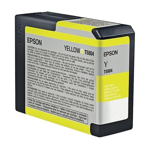 Image of Epson Ink Cartridge 80 ml, Yellow, Genuine