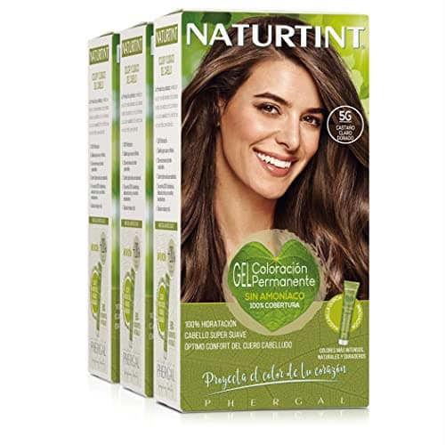 Image of Naturtint 1N Ebony Black color, 100% gray coverage and hydration, plants and oils Ingredients 100% Biobotanicals {5G. Light Brown Dorado }