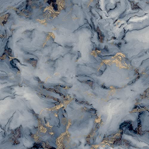 Image of DecorSave Arthouse Bahia Marble Navy Wallpaper 923000 - Metallic Granite Stone Effect, Grey