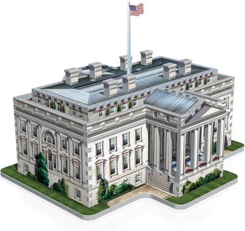 Image of Wrebbit 3D Puzzle White House Puzzle (490-Piece)