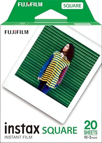 Image of INSTAX SQUARE ISO 800 film with white border, 2 X 10 shot pack