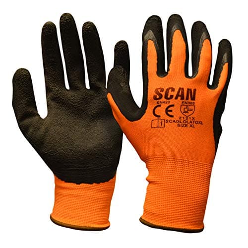 Image of Scan GLOLATOXL Foam Latex Coated Glove - Orange