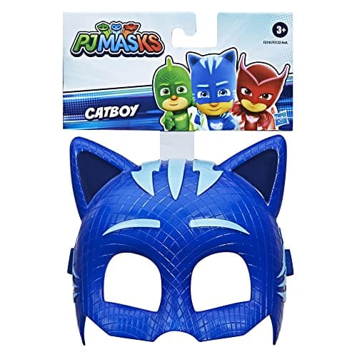 Image of PJ Masks Hero Mask (Catboy) Preschool Toy, Dress-Up Costume Mask for Kids Ages 3 and Up
