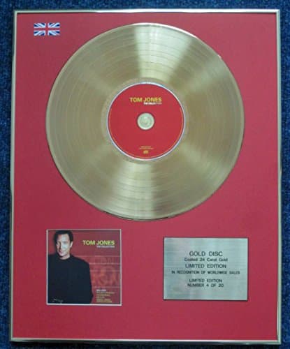 Image of Tom Jones - Limited Edition CD 24 Carat Gold Coated LP Disc - Collection