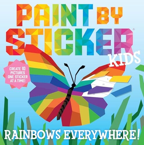 Image of Paint by Sticker Kids: Rainbows Everywhere!: Create 10 Pictures One Sticker at a Time!