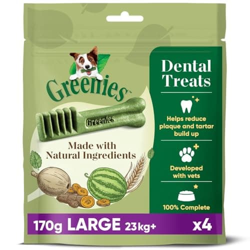 Image of Greenies The Smart Dental Treat 24 Chews, Daily Original Large Dog Treats, Pack of 6 (4 x 170 g)