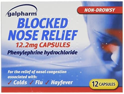 Image of Galpharm Blocked Nose Relief 12 Capsules x 5 Boxes (60 Capsules)